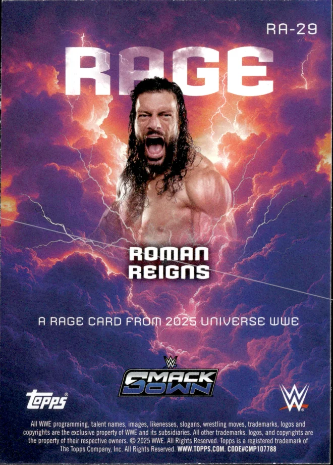 Roman Reigns card back