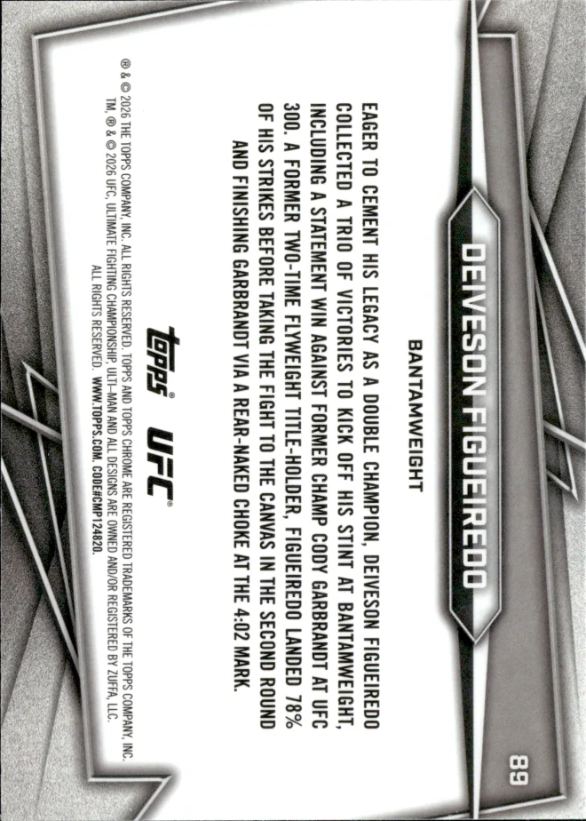 Deiveson Figueiredo card back