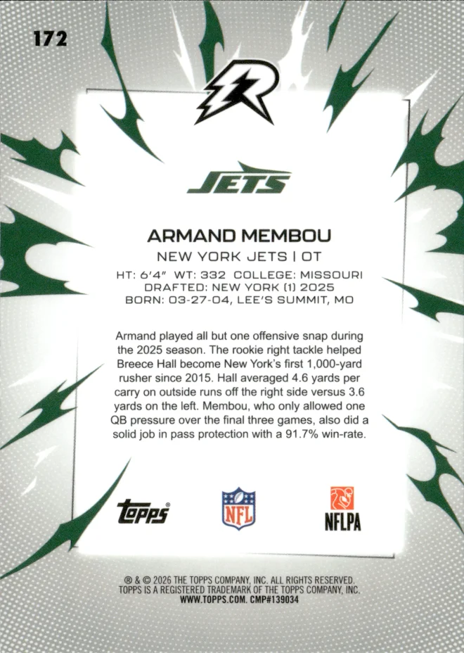 Armand Membou card back