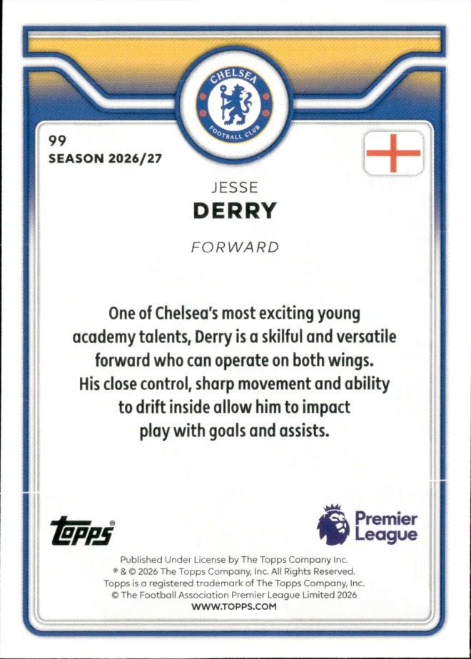 Jesse Derry card back