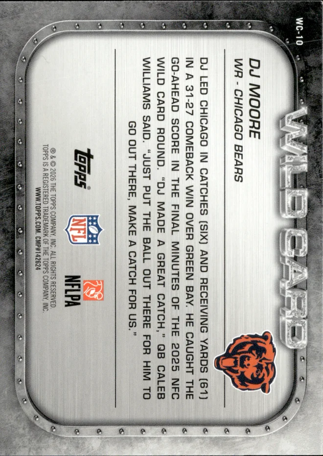 DJ Moore card back