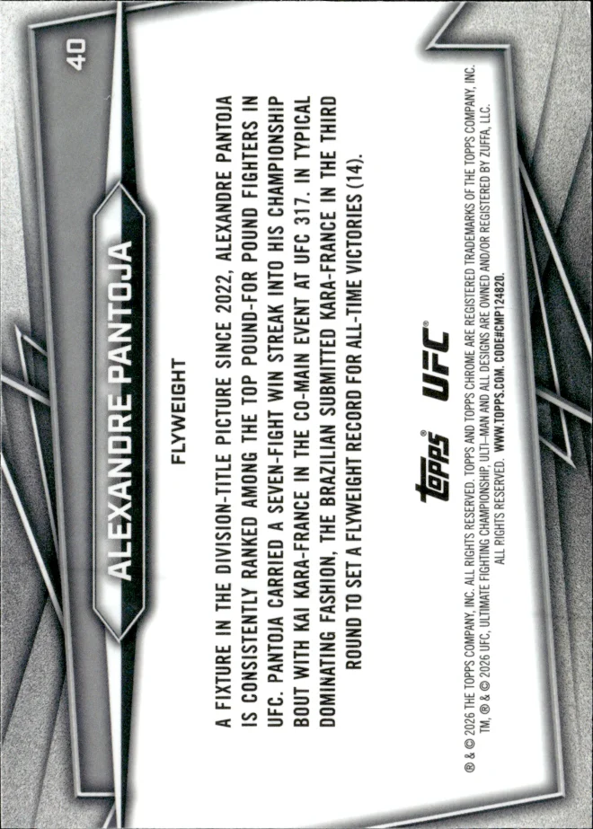 Alexandre Pantoja card back