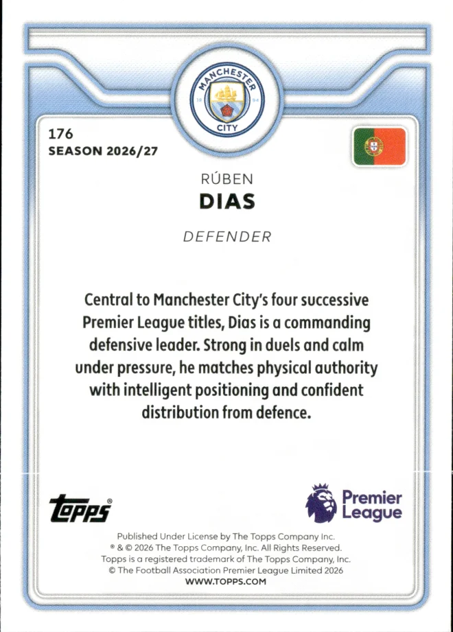 Rúben Dias card back