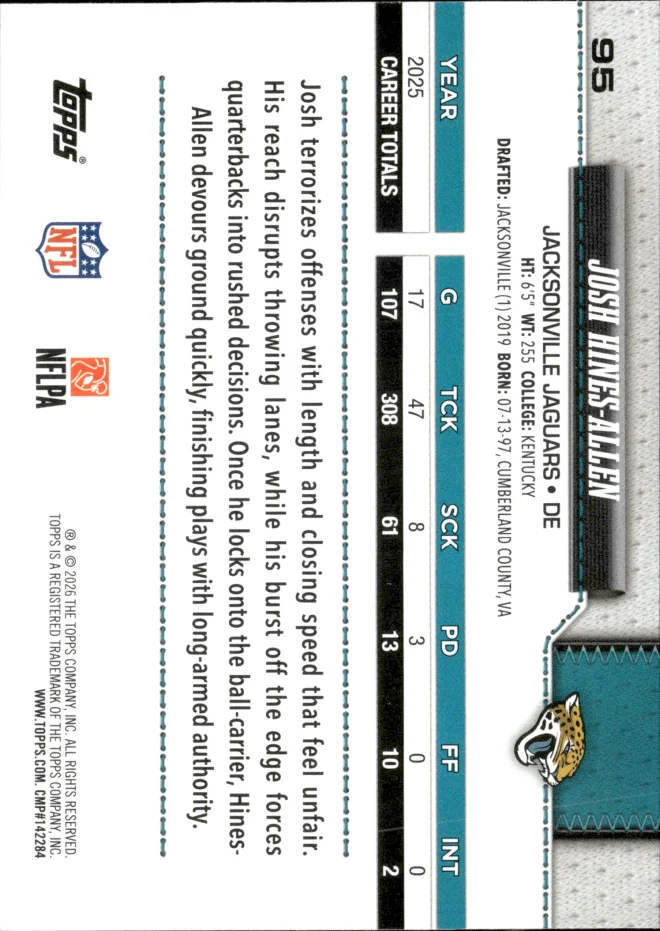 Josh Hines-Allen card back