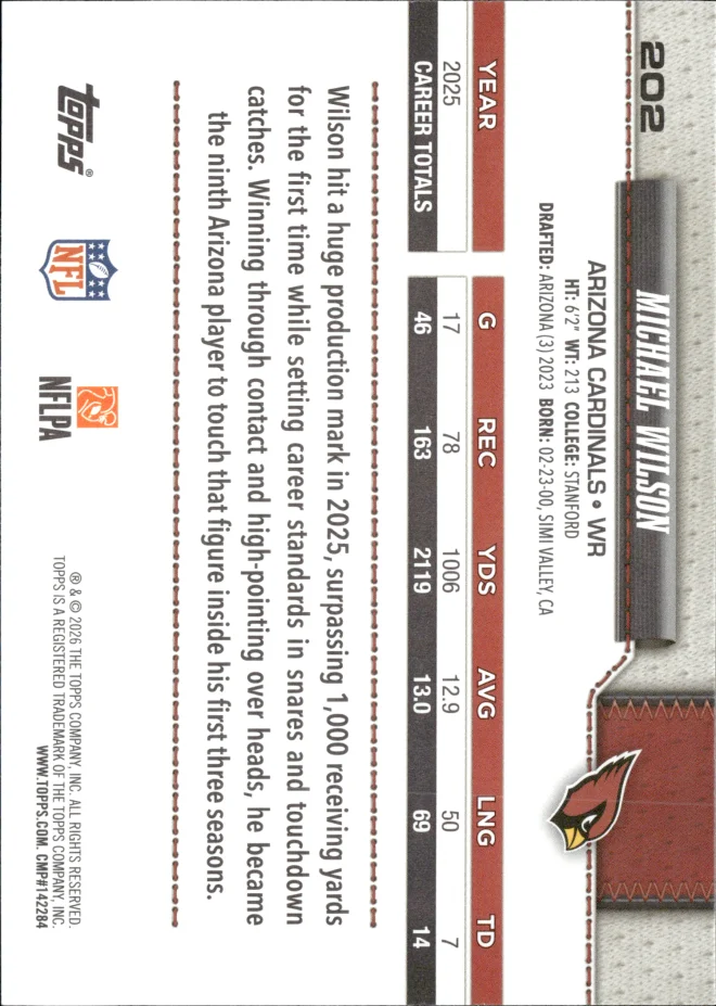 Michael Wilson card back