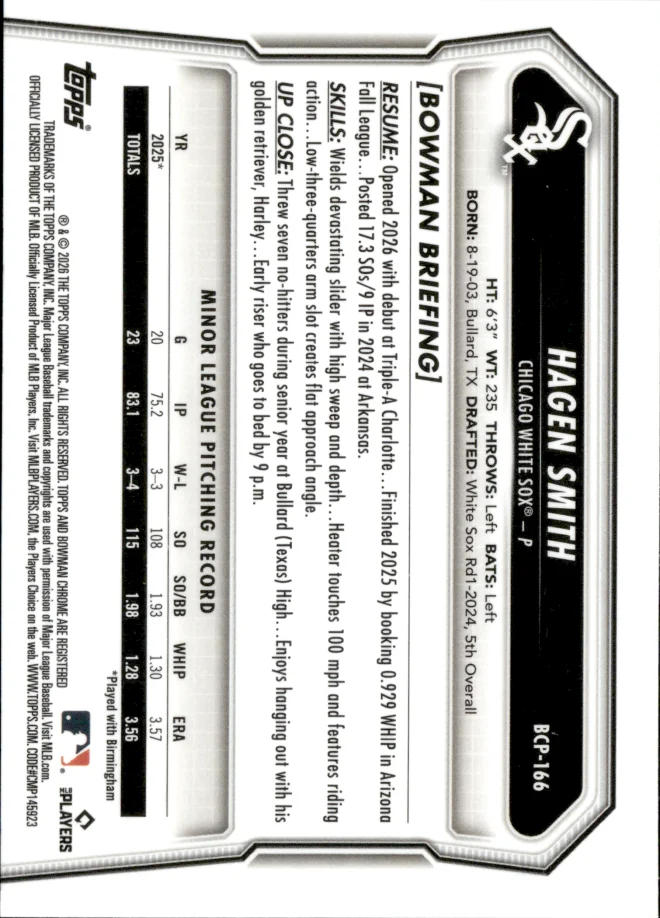 Hagen Smith card back
