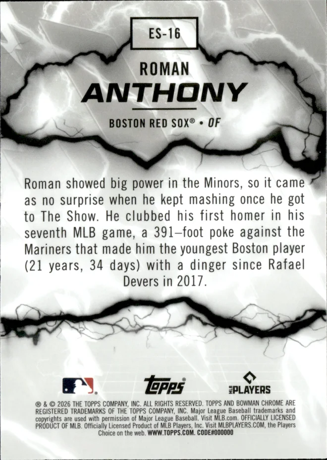 Roman Anthony card back