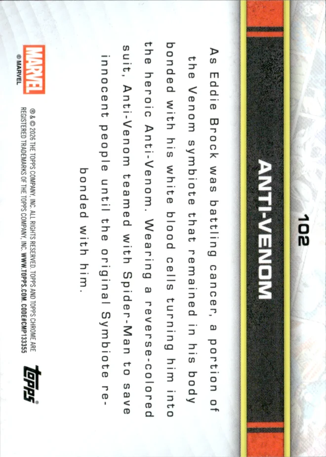 Anti-Venom card back