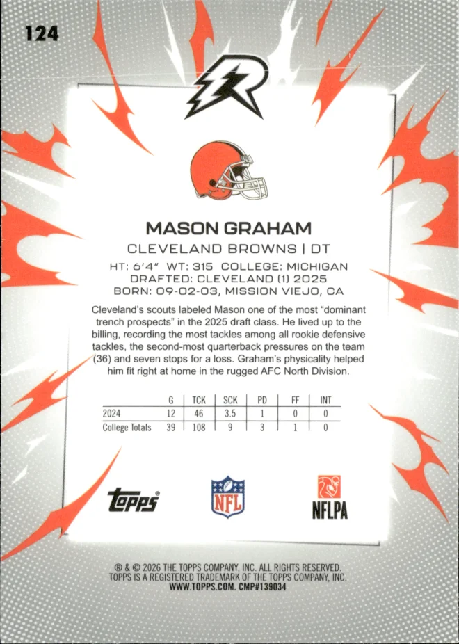 Mason Graham card back