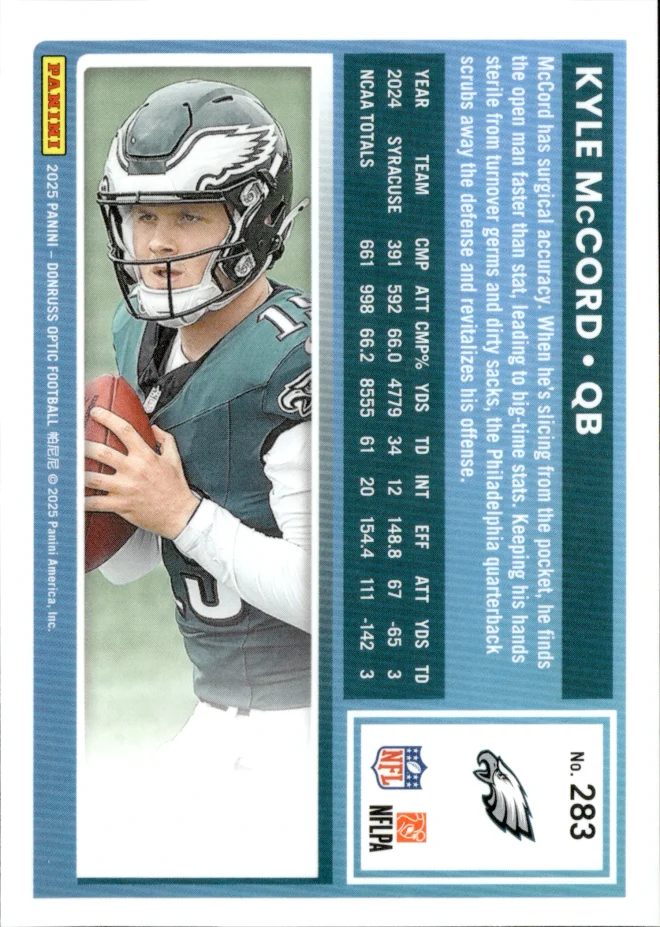 Kyle McCord card back