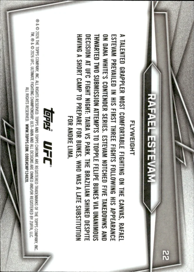 Rafael Estevam card back