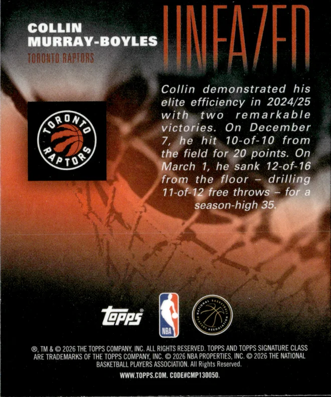 Collin Murray-Boyles card back