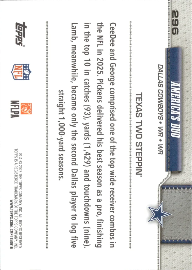 America's Duo card back
