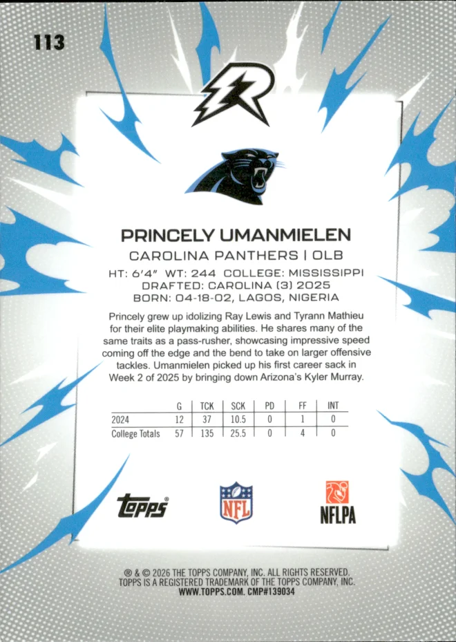 Princely Umanmielen card back