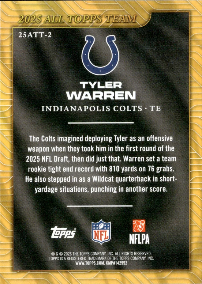 Tyler Warren card back