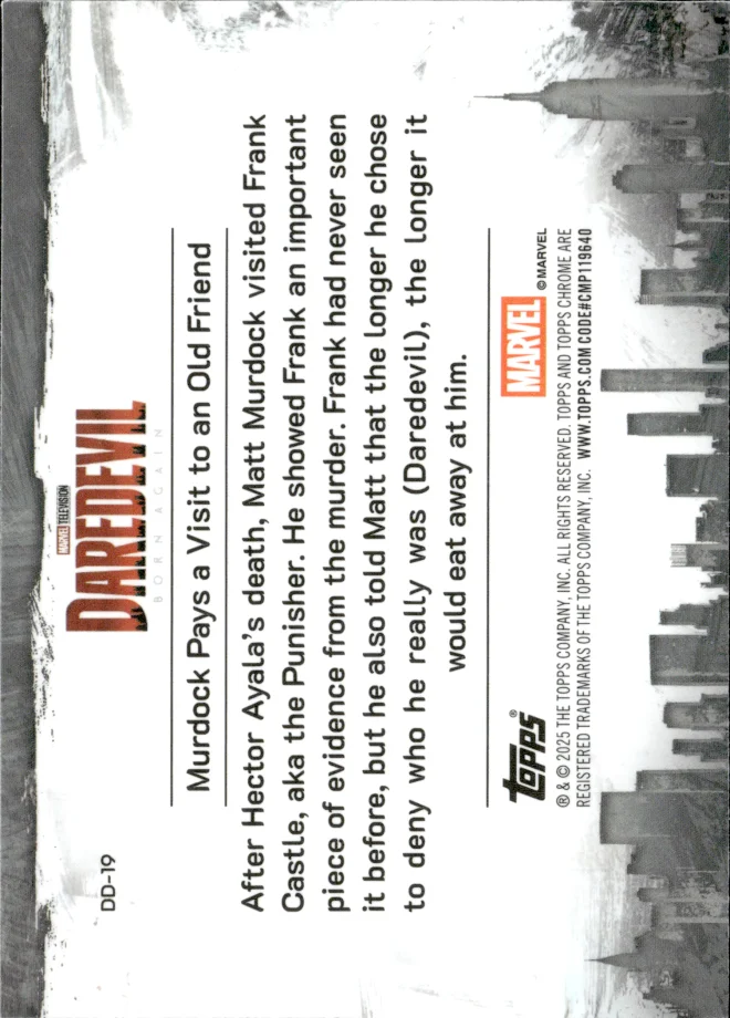 Matt Murdock & Frank Castle card back