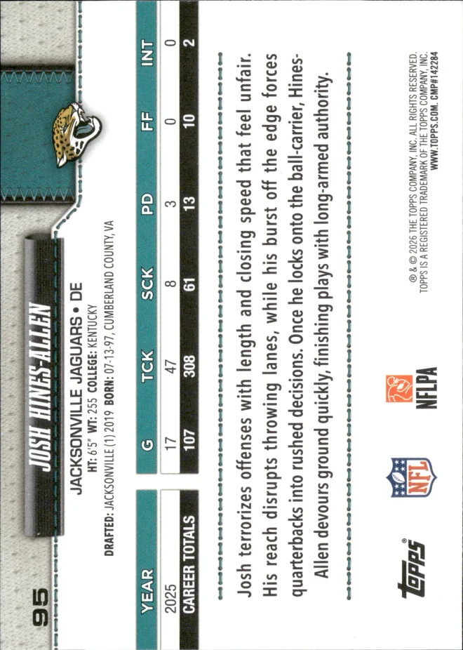 Josh Hines-Allen card back