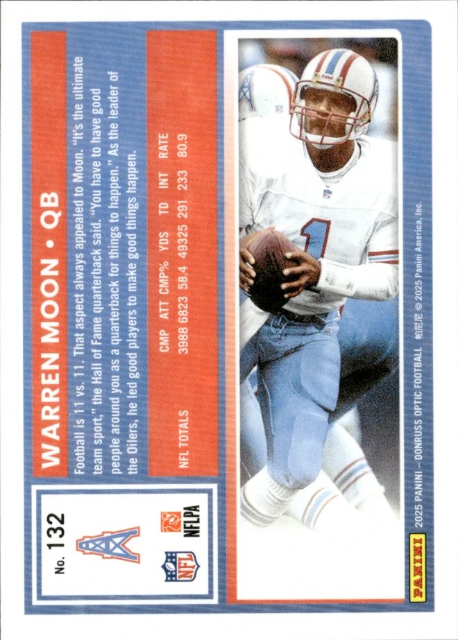 Warren Moon card back
