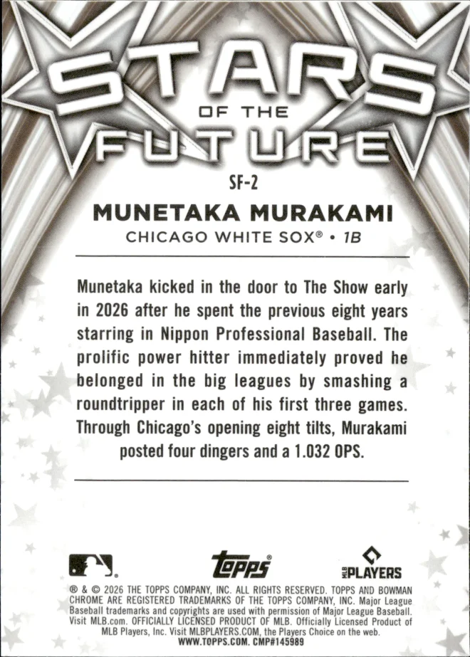 Munetaka Murakami card back
