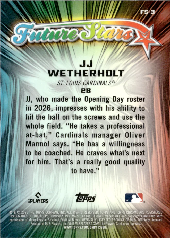 JJ Wetherholt card back