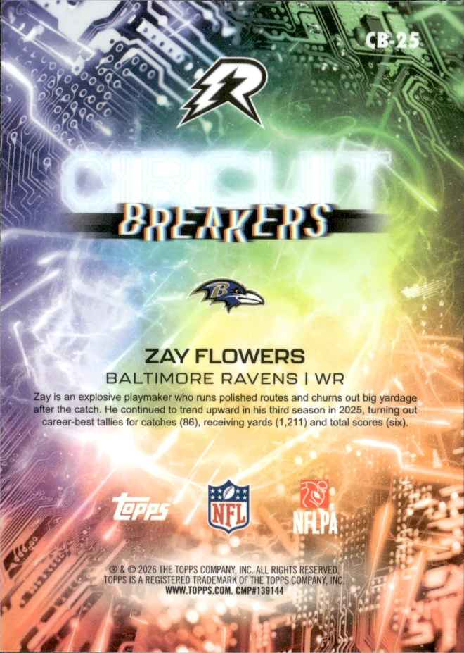 Zay Flowers card back