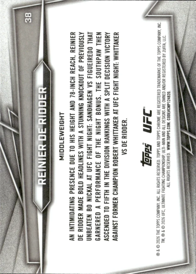 Reinier de Ridder card back
