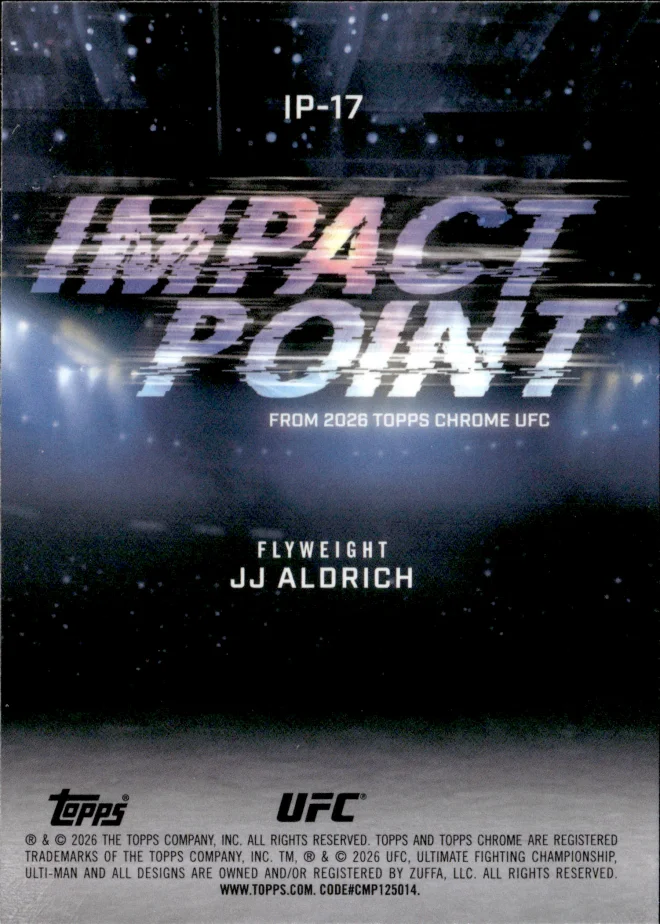JJ Aldrich card back