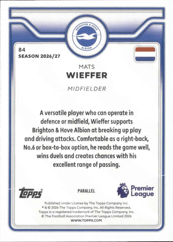 Mats Wieffer card back