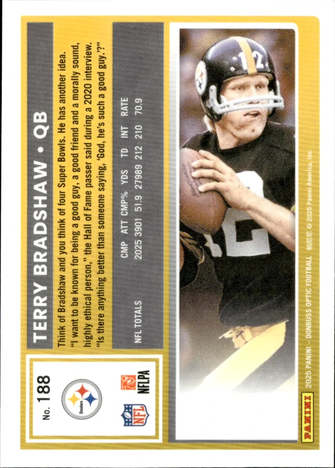 Terry Bradshaw card back