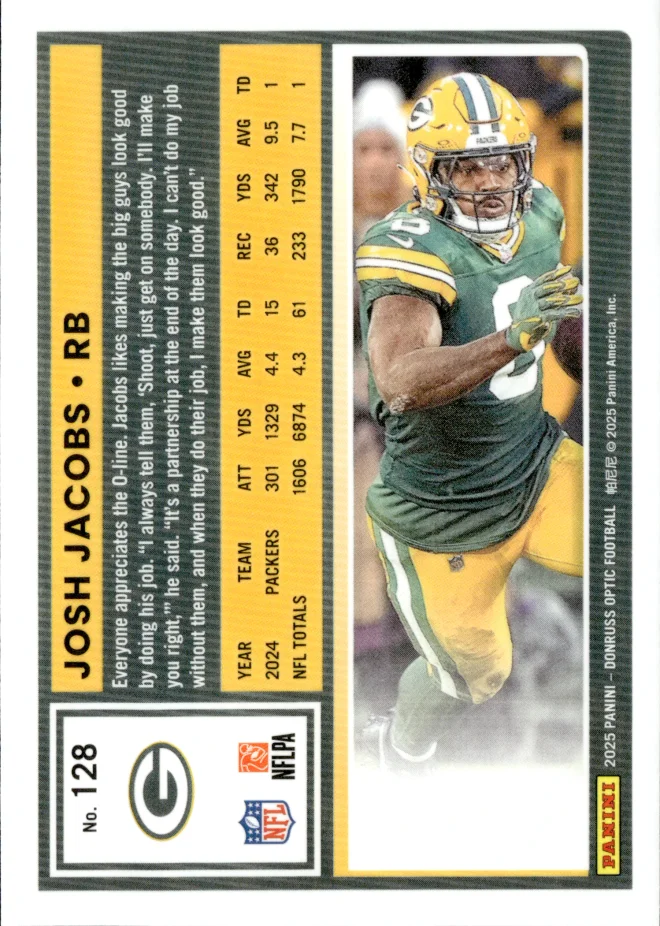 Josh Jacobs card back