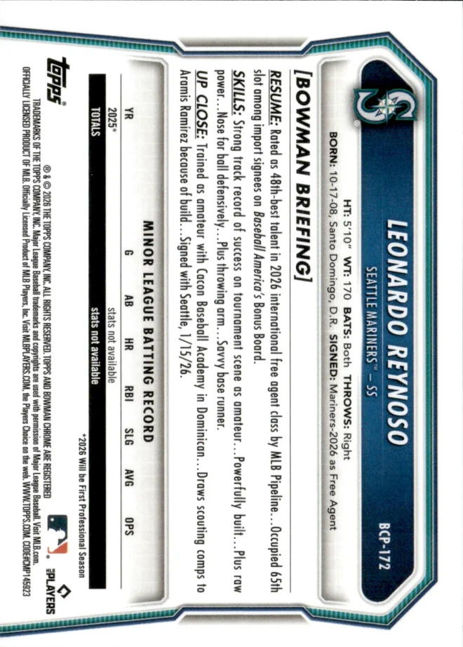 Leonardo Reynoso card back