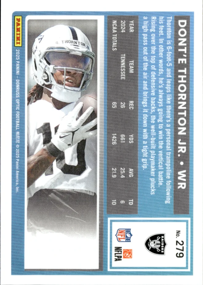Dont'e Thornton Jr. card back