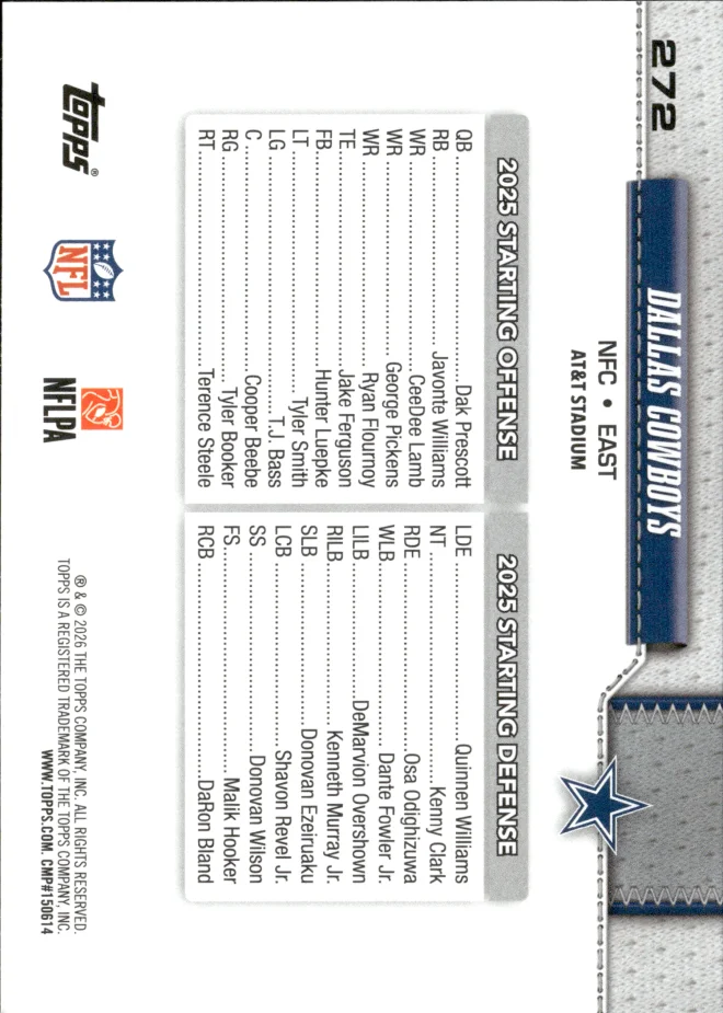 Card 10 card back