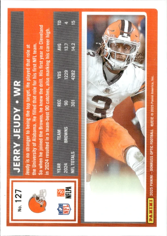 Jerry Jeudy card back