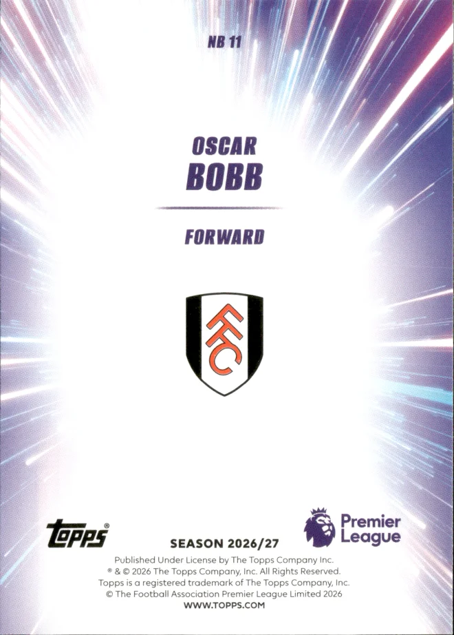 Oscar Bobb card back