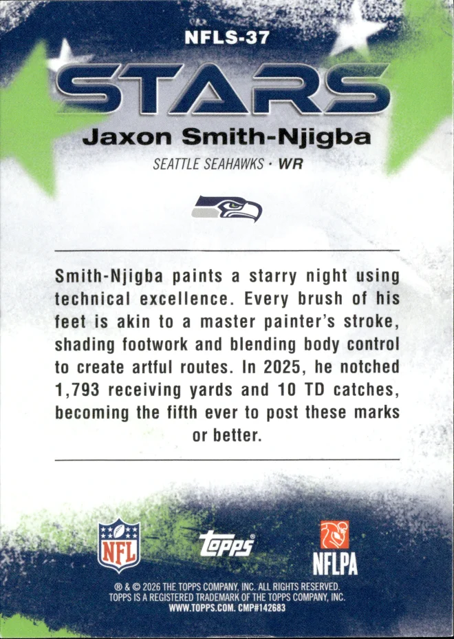 Jaxon Smith-Njigba card back