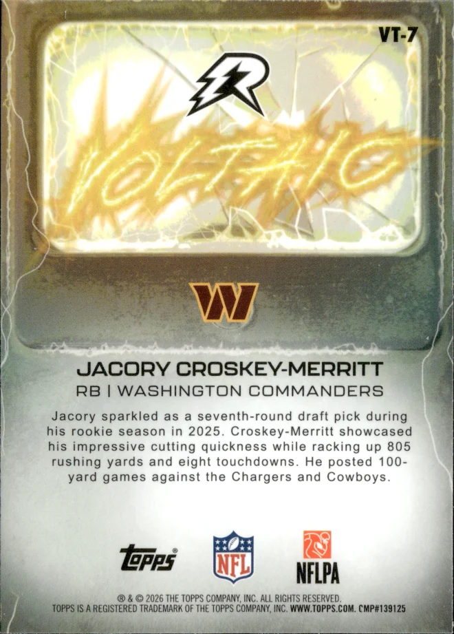 Jacory Croskey-Merritt card back