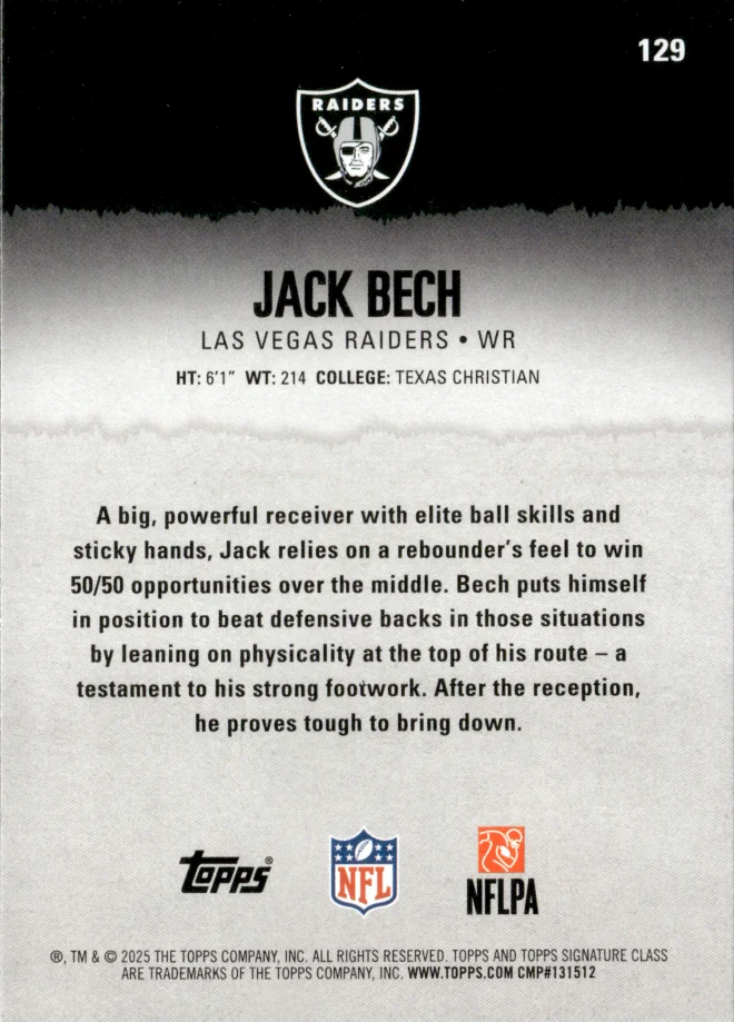 Jack Bech card back