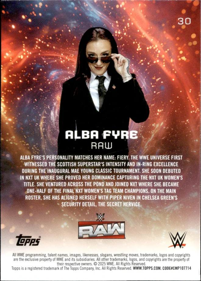Alba Fyre card back