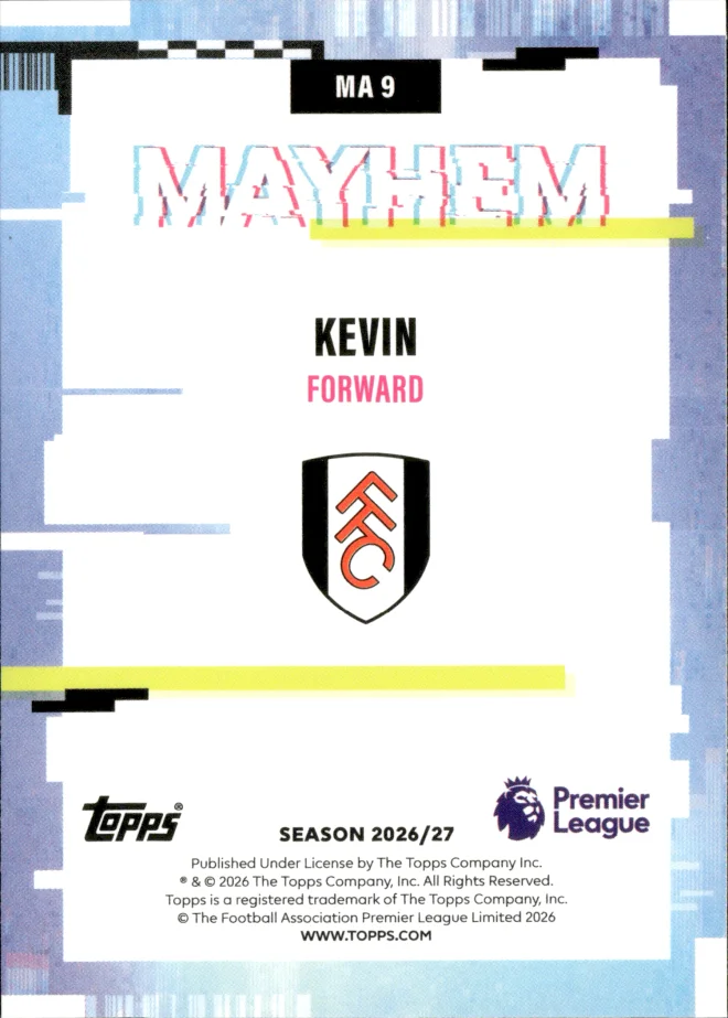 Kevin card back