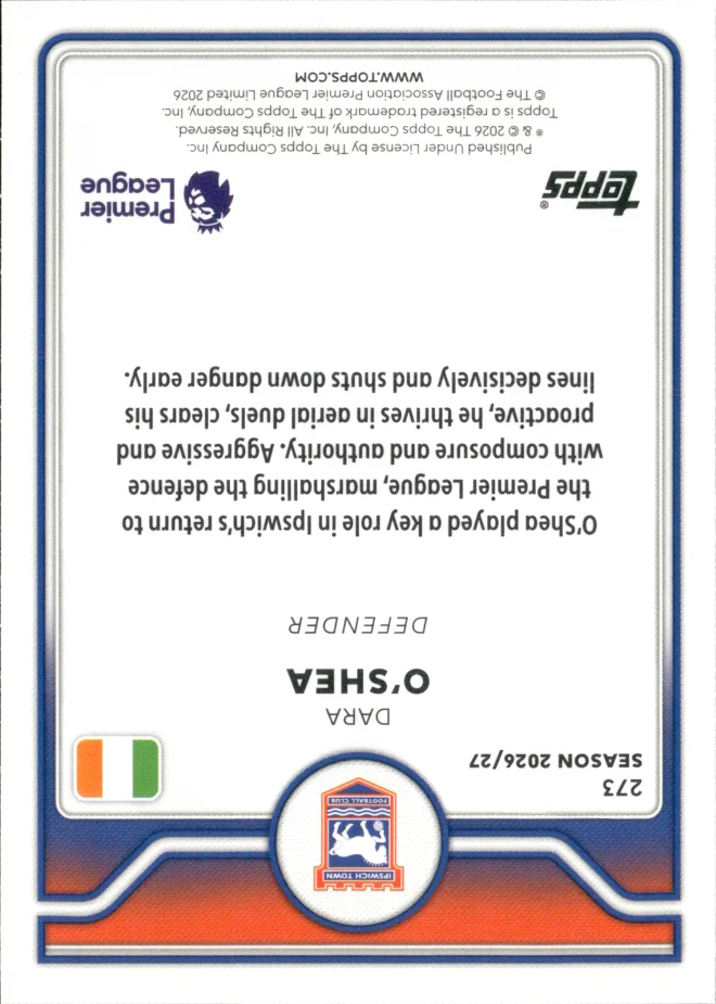 Dara O'Shea card back