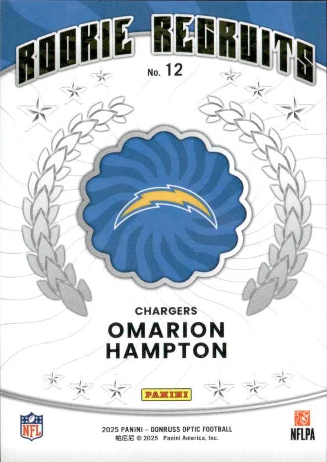 Omarion Hampton card back