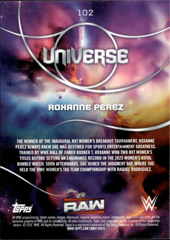 Roxanne Perez card back