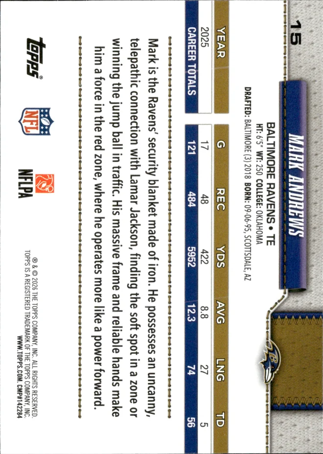 Mark Andrews card back