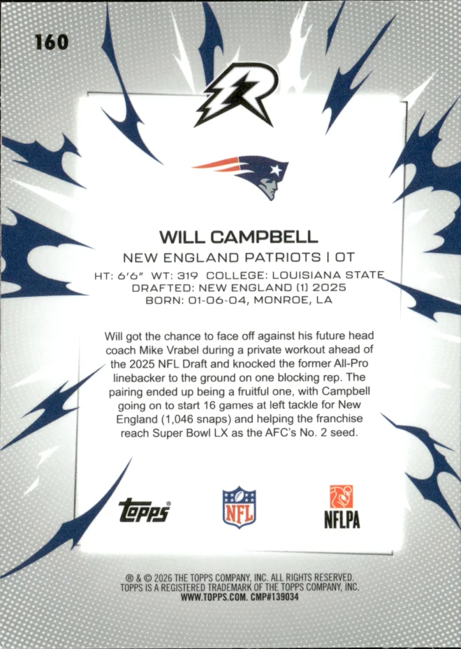 Will Campbell card back