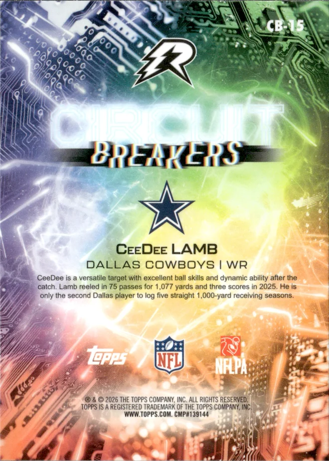 CeeDee Lamb card back