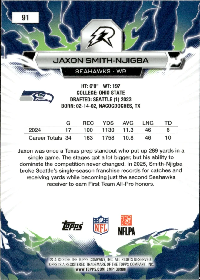 Jaxon Smith-Njigba card back