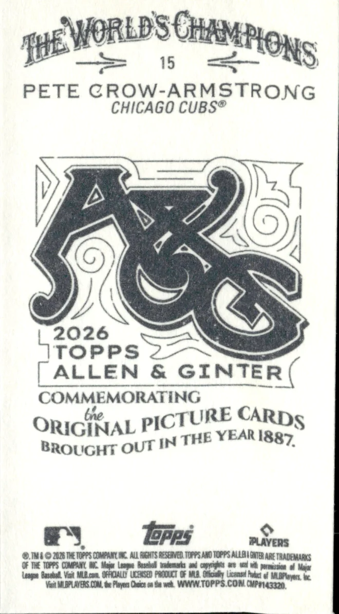 Pete Crow-Armstrong card back