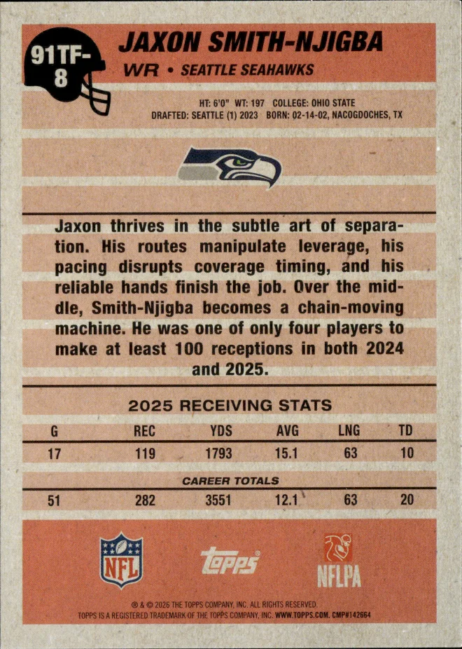 Jaxon Smith-Njigba card back