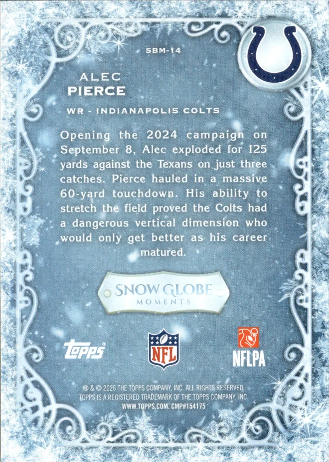 Alec Pierce card back